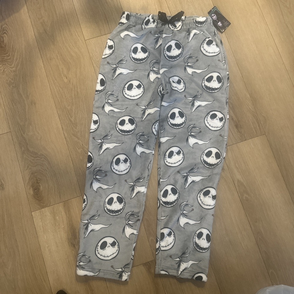 Disney Tim Burton's The Nightmare Before Christmas Jack Silky Pajama Pants Med - Picture 5 of 8
